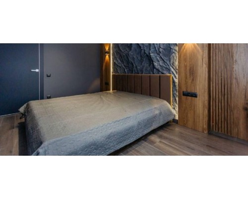 Pat dormitor 2 persoane tapitat cu lada depozitare M-25